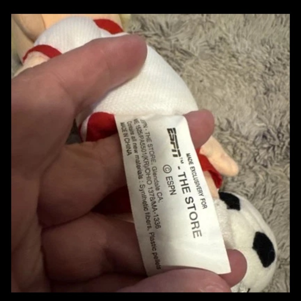 ESPN Soccer Girl Bean Bag Plush - Picture 7 of 7